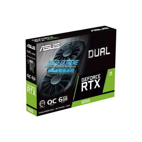 ASUS Dual -RTX3050-O6G NVIDIA GeForce RTX 3050 6 GB GDDR6 ASUS Dual -RTX3050-O6G NVIDIA GeForce RTX 3050 6 GB GDDR6